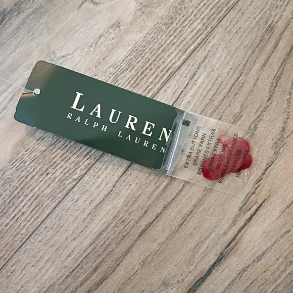 Vintage Lauren Ralph Lauren Brick Red Mallard Wool Blend Sweater Size Lg NWT - Picture 4 of 7